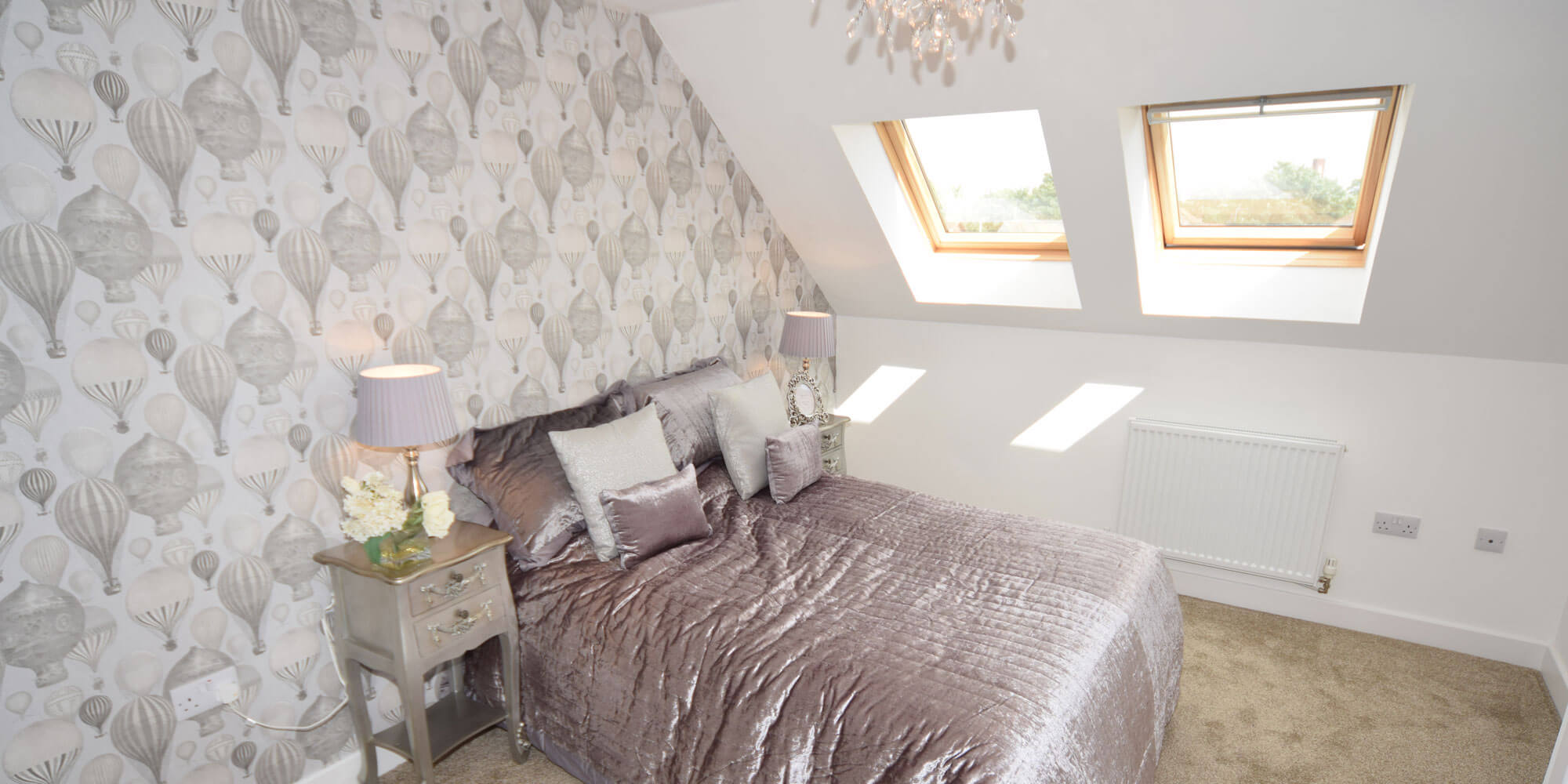 Bedroom of new family home for sale in Cheshire